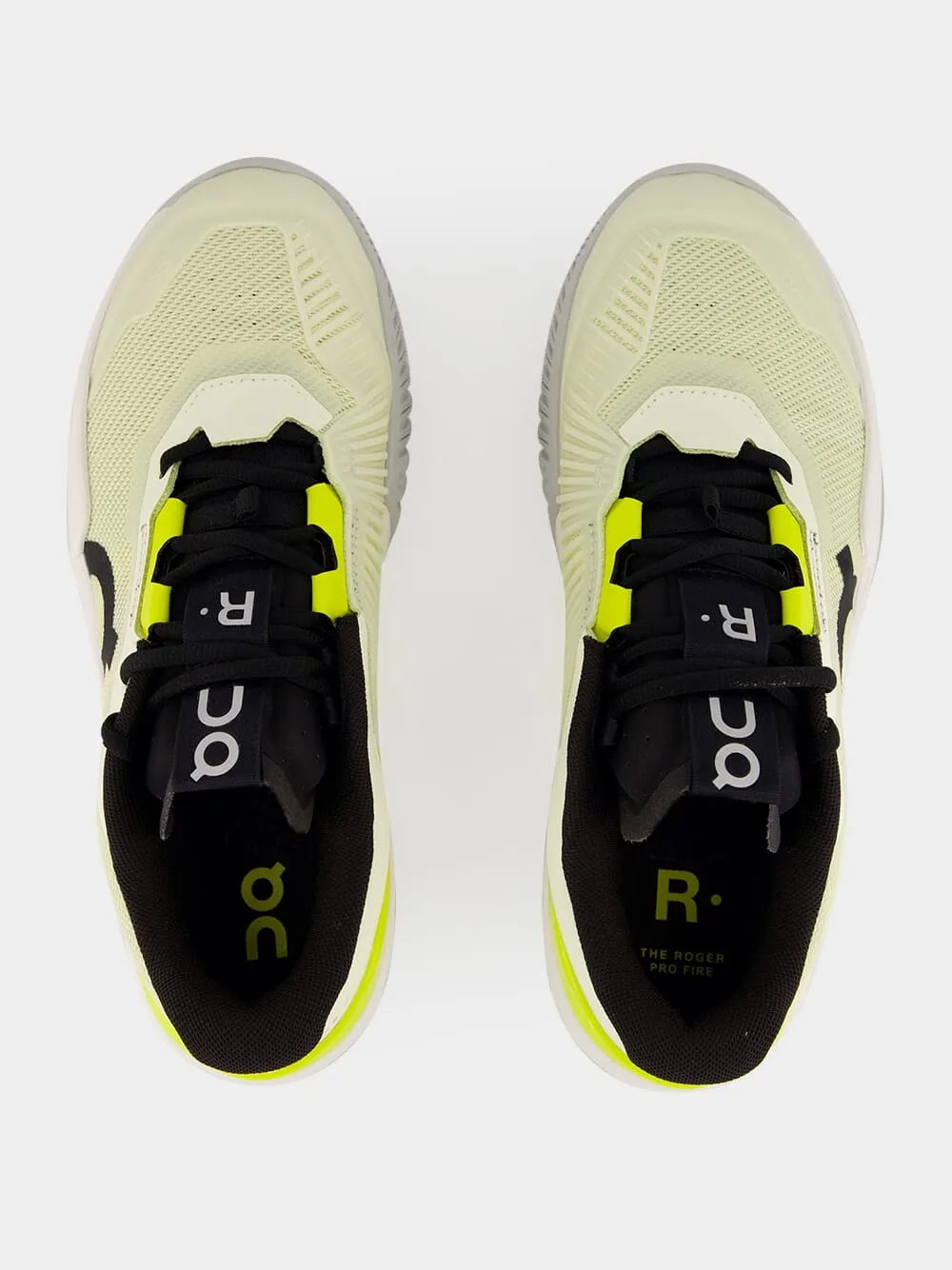 White and Yellow Roger Pro Fire Sneakers sold by Fashion Clinic product image thumbnail 4