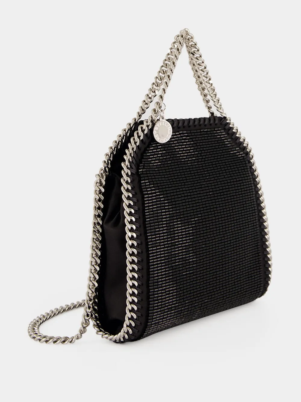 Black Falabella Beaded Tiny Tote sold by Fashion Clinic product image thumbnail 3