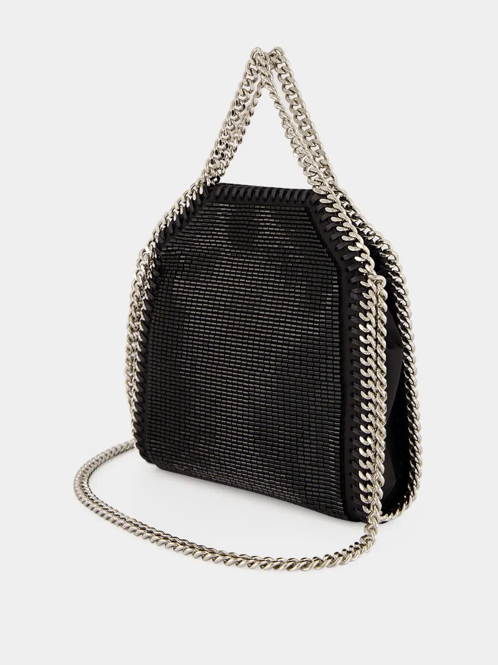 Black Falabella Beaded Tiny Tote sold by Fashion Clinic product image thumbnail 5