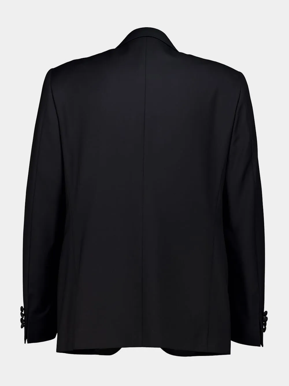 Black Pure Wool Smoking Suit sold by Fashion Clinic product image thumbnail 3
