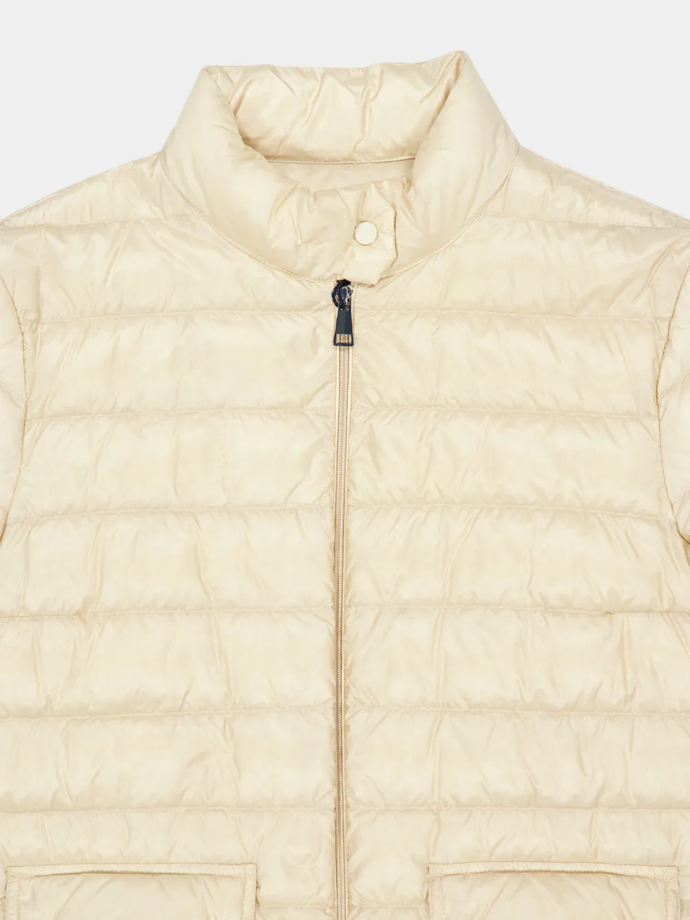 Light Beige Lans Short Down Jacket sold by Fashion Clinic product image thumbnail 5