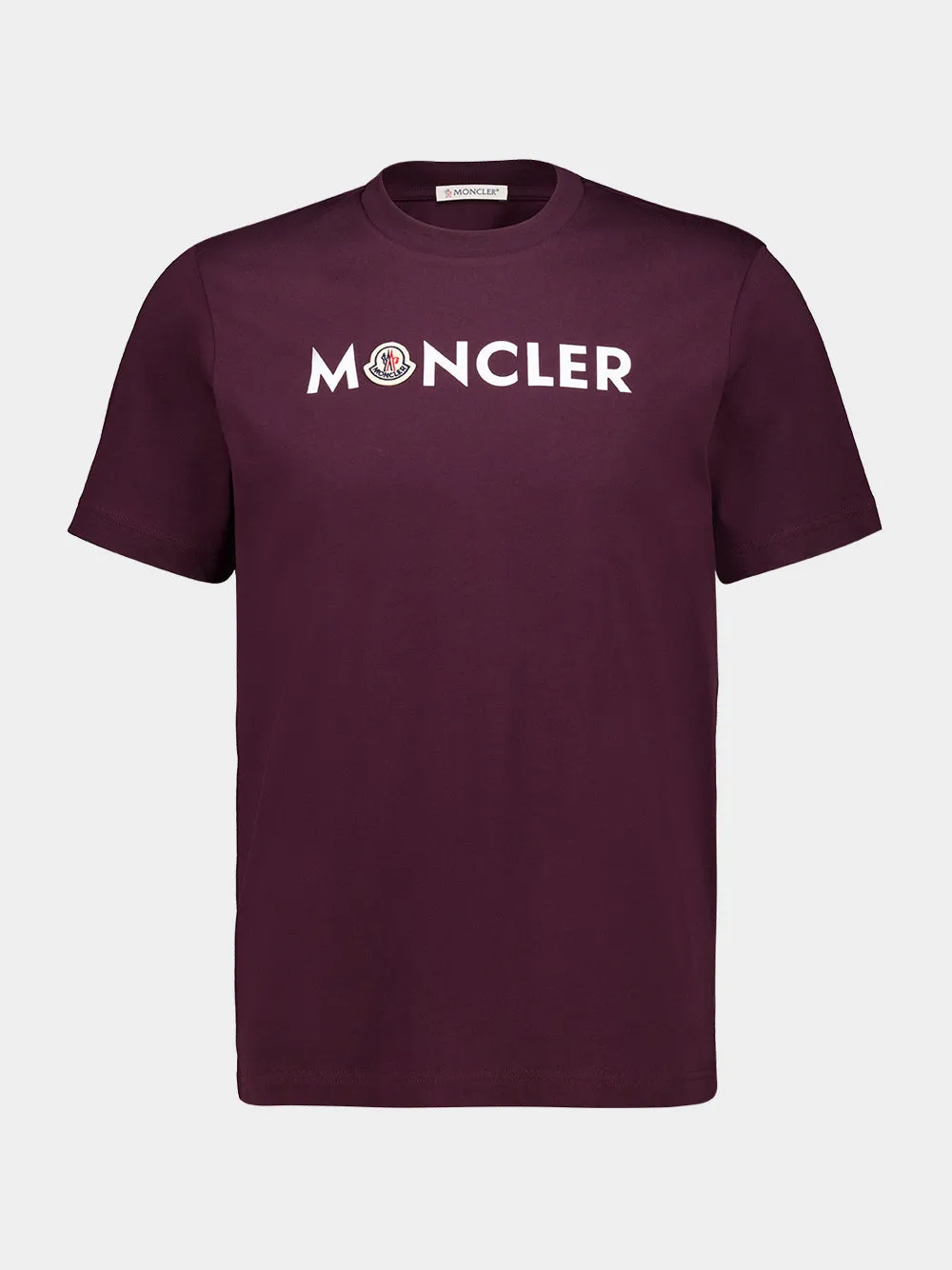 Burgundy Logo Cotton T-Shirt sold by Fashion Clinic