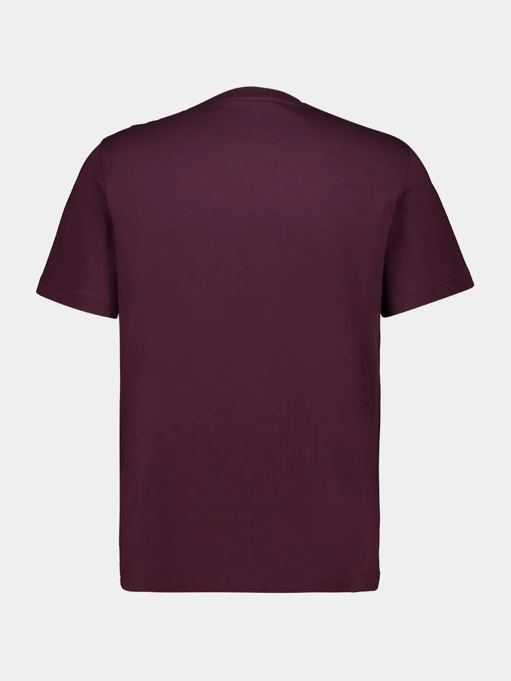 Burgundy Logo Cotton T-Shirt sold by Fashion Clinic product image thumbnail 2