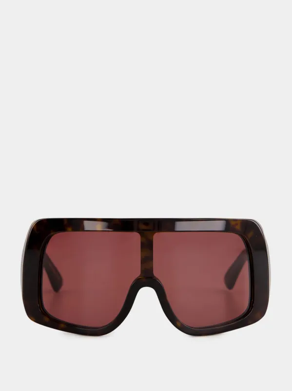 Black Freedom Oversized Sunglasses made by Fashion Clinic
