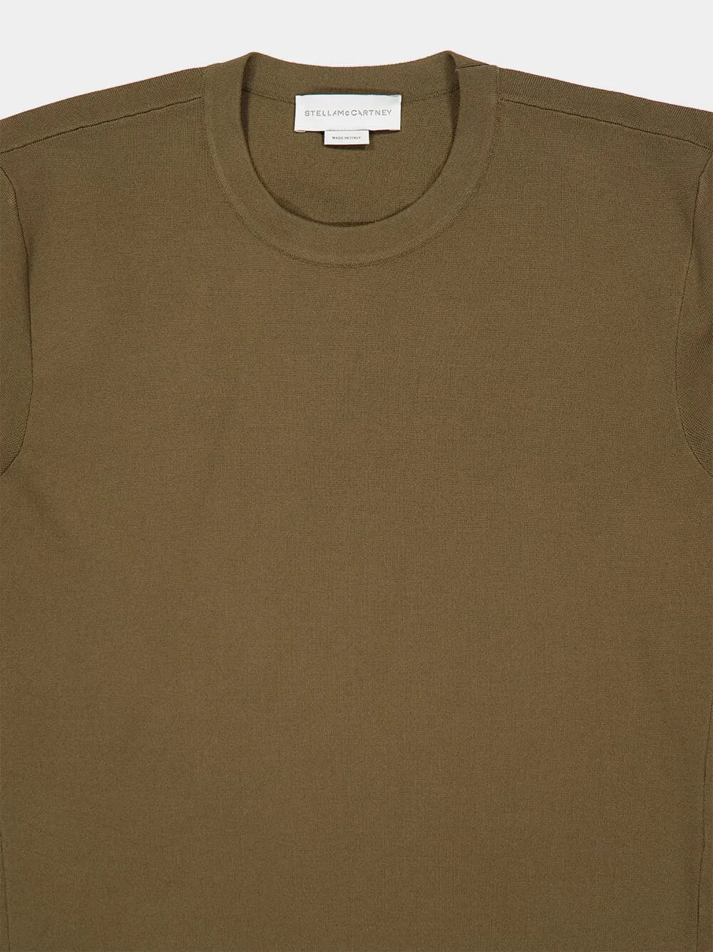 Brown Compact Knit Short Sleeve Top sold by Fashion Clinic product image thumbnail 3