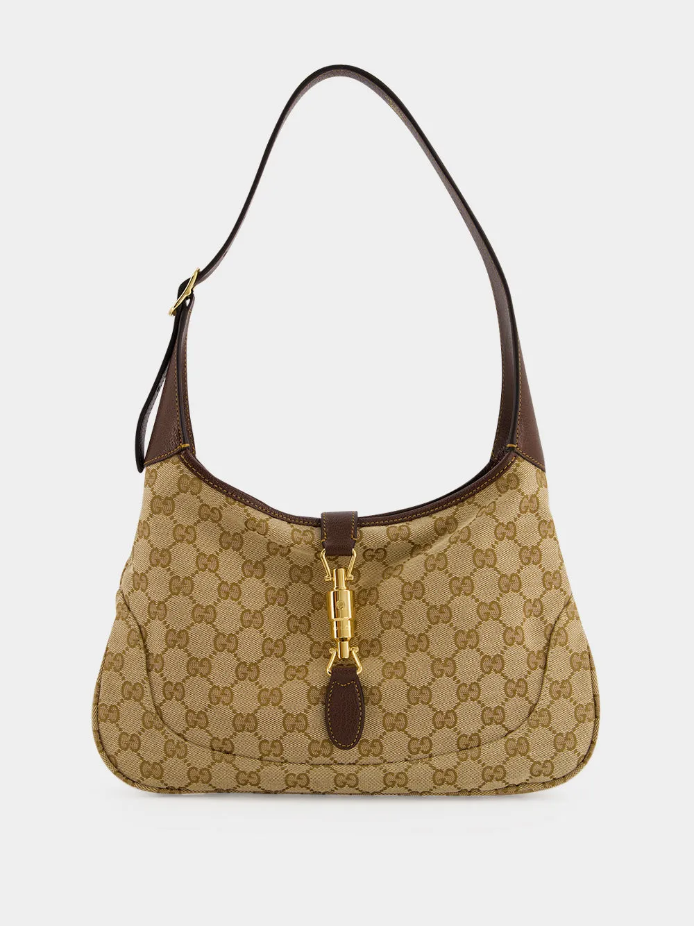 Sand and Brown Jackie 1961 Medium Shoulder Bag sold by Fashion Clinic