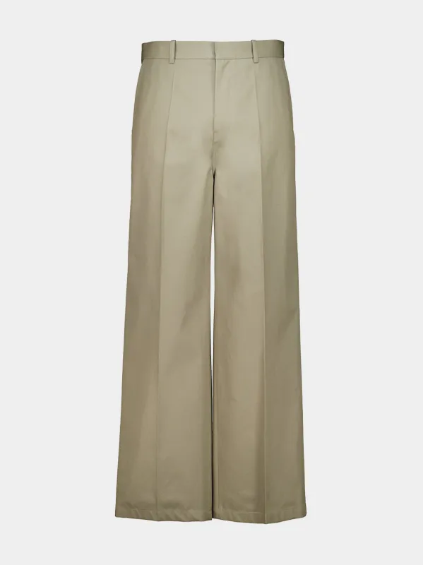Camel Large Chino Pants made by Balenciaga
