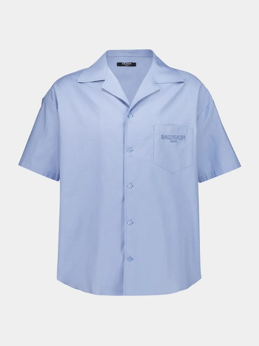 Blue Vintage Herringbone Poplin Shirt sold by Fashion Clinic product image thumbnail 2