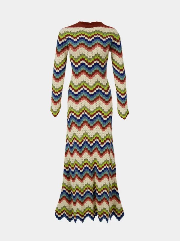Bahia Hand-Crocheted Maxi Dress made by ESCVDO