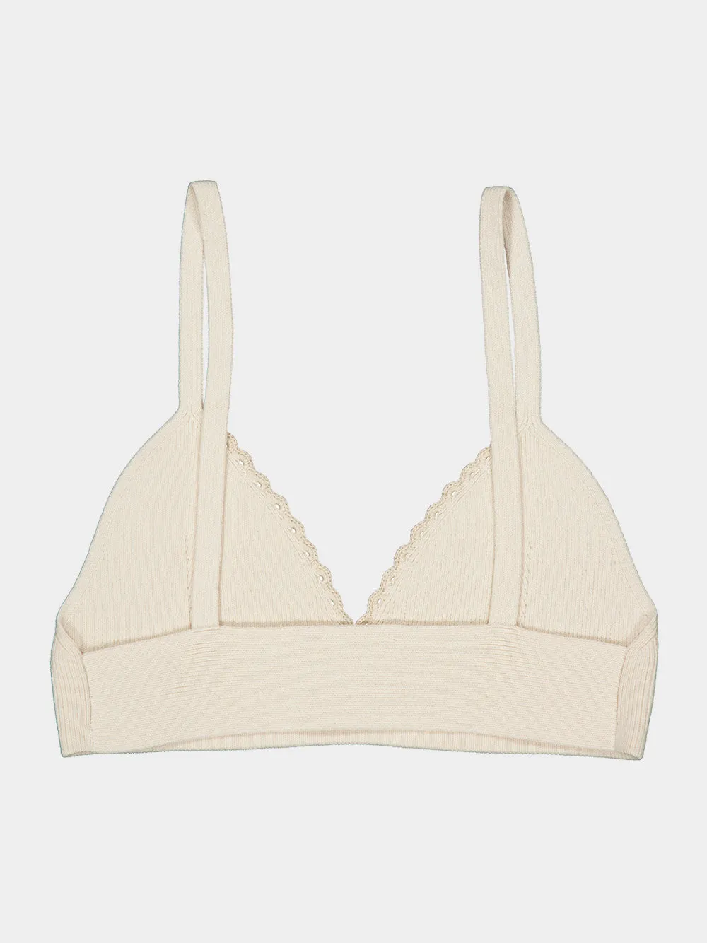 Ivory Cima Knitted Cotton Crop Top sold by Fashion Clinic product image thumbnail 3
