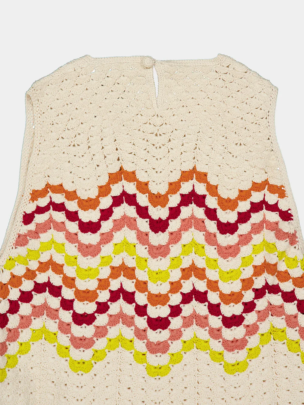 Cuenca Hand-Crocheted Cotton Tank Top sold by Fashion Clinic product image thumbnail 3