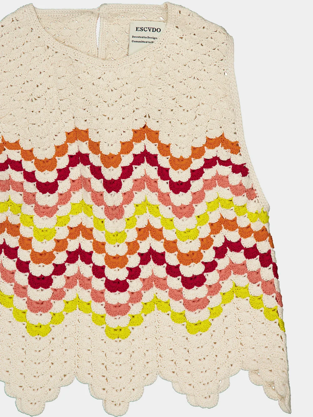Cuenca Hand-Crocheted Cotton Tank Top sold by Fashion Clinic product image thumbnail 4