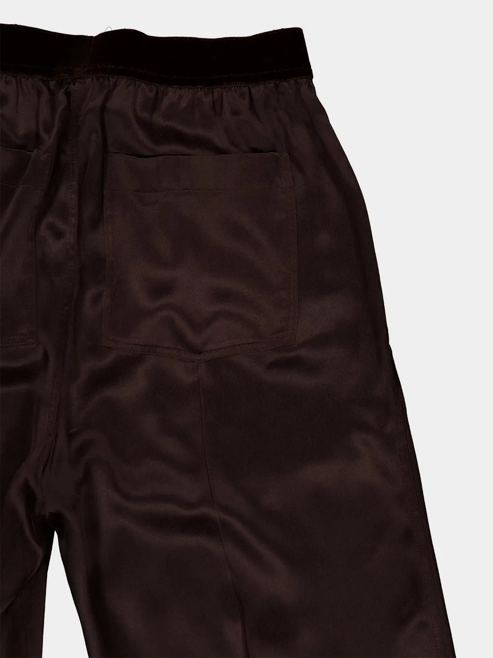 Espresso Silk Satin PJ Pants sold by Fashion Clinic product image thumbnail 4