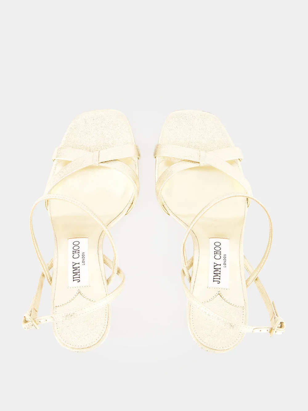 Platinum Elsy 85 Metallic Sandals sold by Fashion Clinic product image thumbnail 4