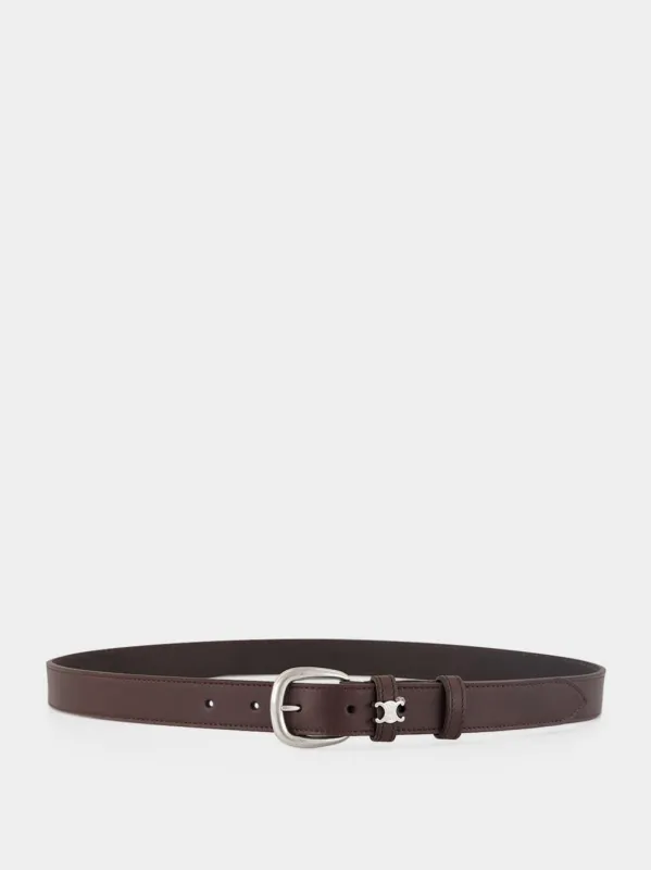 BELT MEDIUM 25MM VINTAGE LEATHER made by Celine