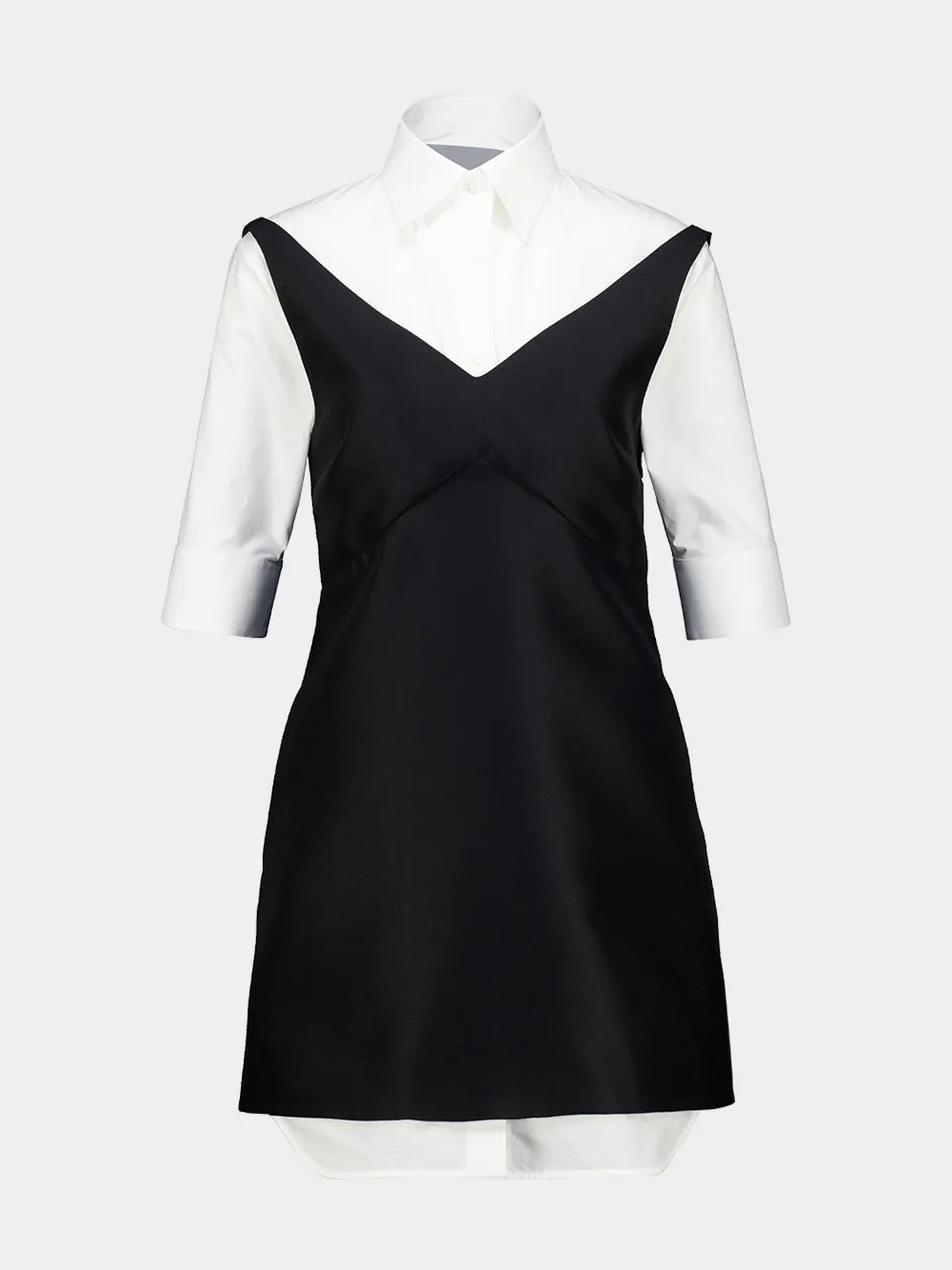 Black Hybrid Shirt Mini Dress sold by Fashion Clinic