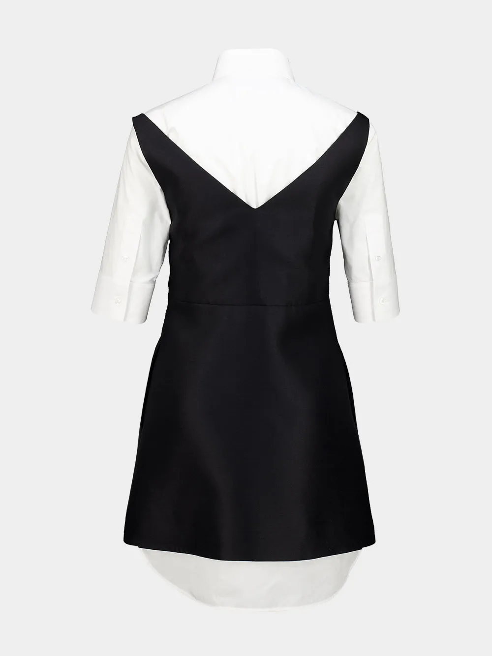 Black Hybrid Shirt Mini Dress sold by Fashion Clinic product image thumbnail 3