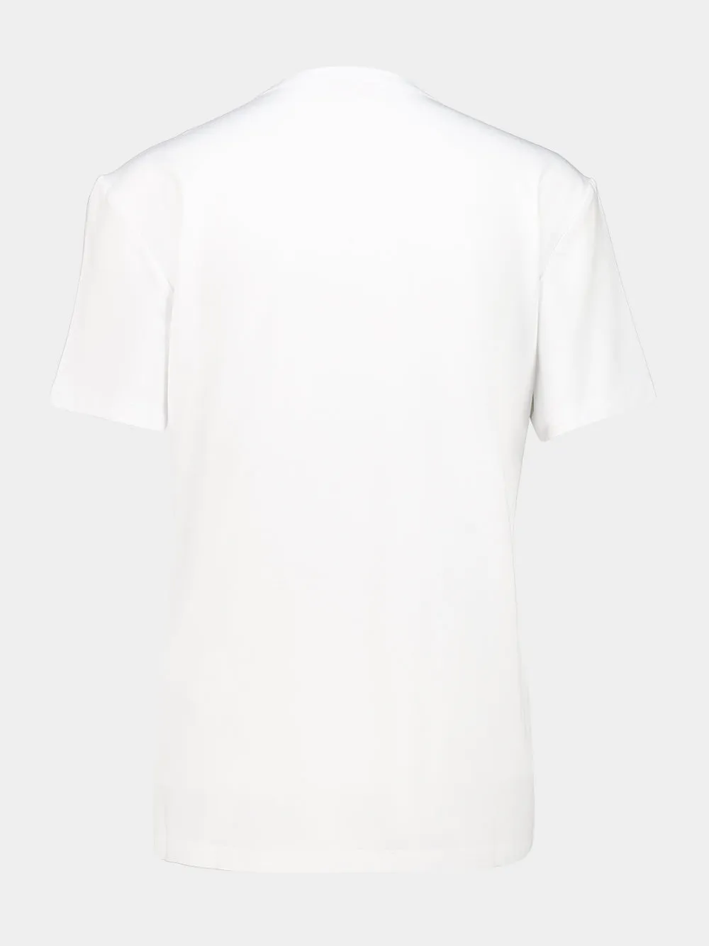 White Viscose Logo T-Shirt sold by Fashion Clinic product image thumbnail 2
