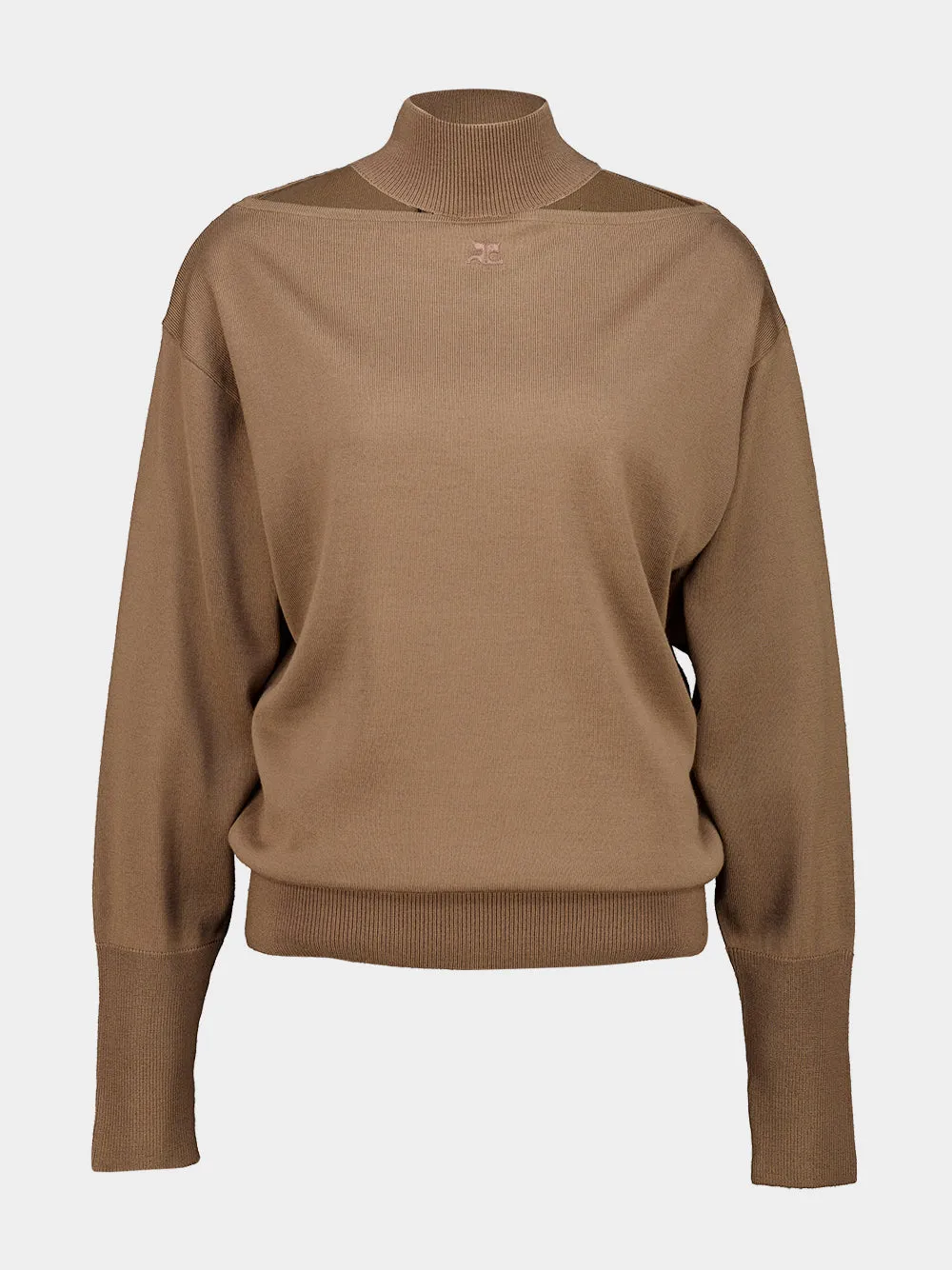 Bronzer Merino Wool Cut-Out Sweater sold by Fashion Clinic product image thumbnail 2