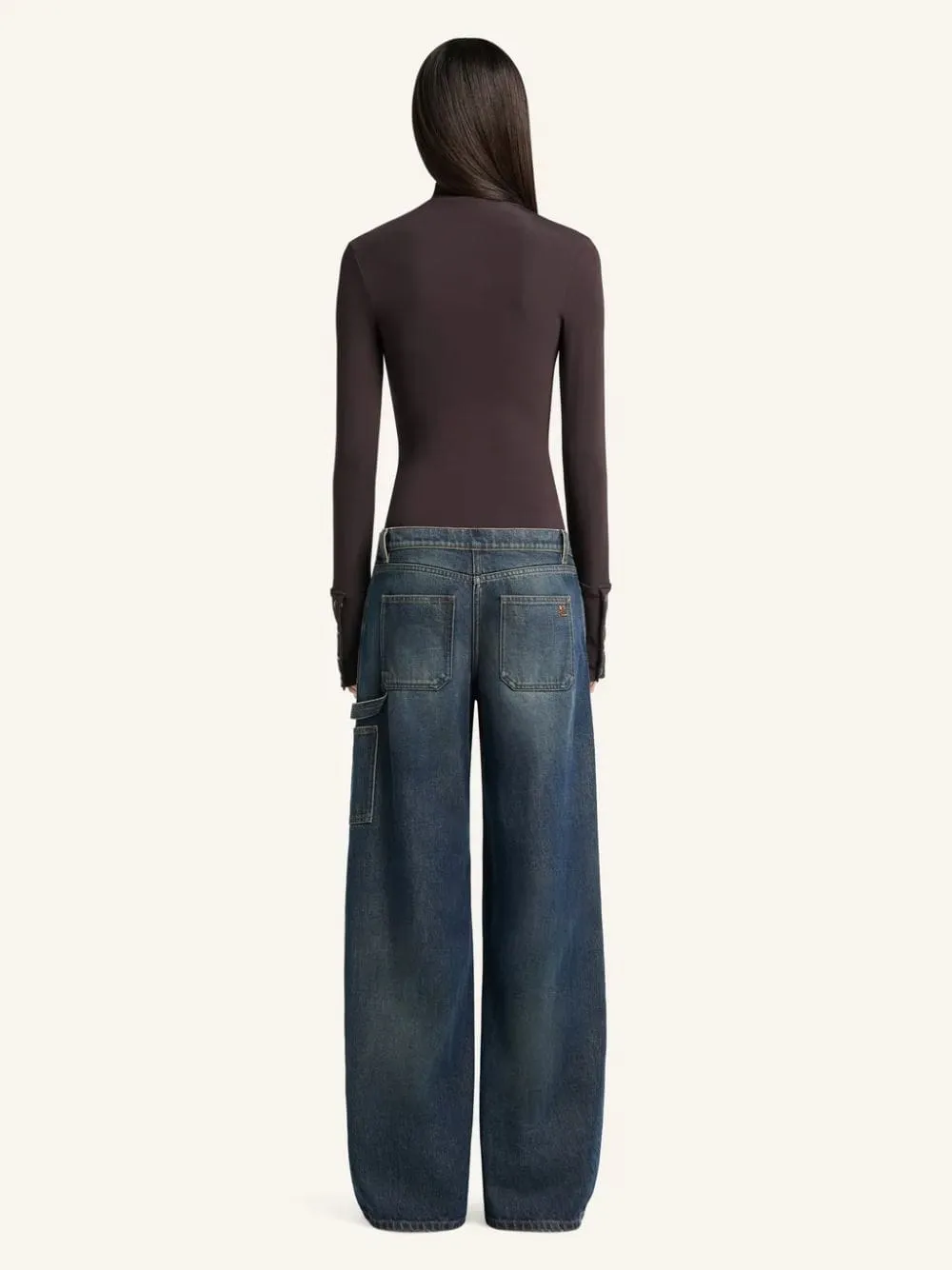 Vintage Medium Blue Baggy Denim Jeans sold by Fashion Clinic product image thumbnail 4
