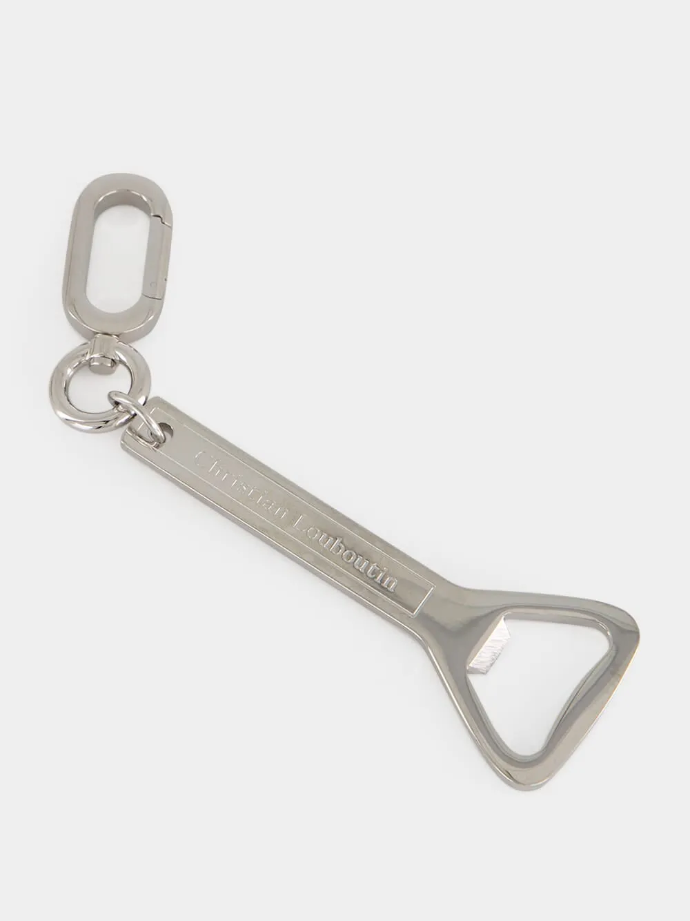 Silver Metal Bottle Opener Keyring sold by Fashion Clinic product image thumbnail 3