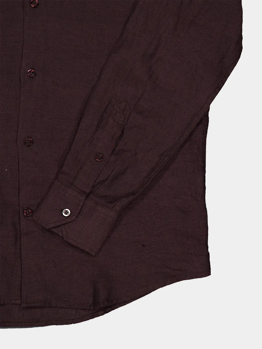 Cocoa Brown Antonio Linen Shirt sold by Fashion Clinic product image thumbnail 3