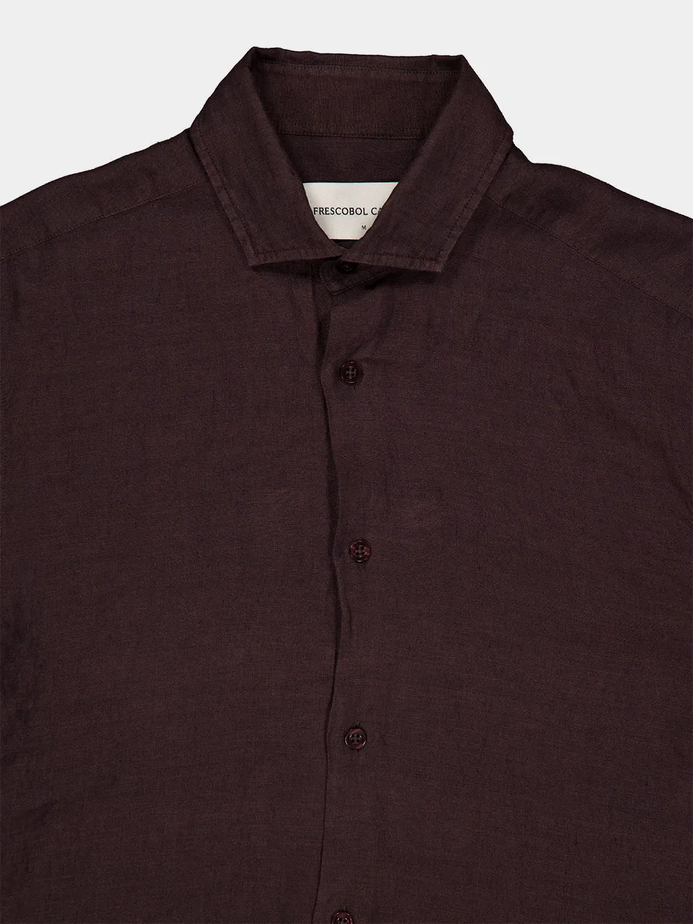 Cocoa Brown Antonio Linen Shirt sold by Fashion Clinic product image thumbnail 4