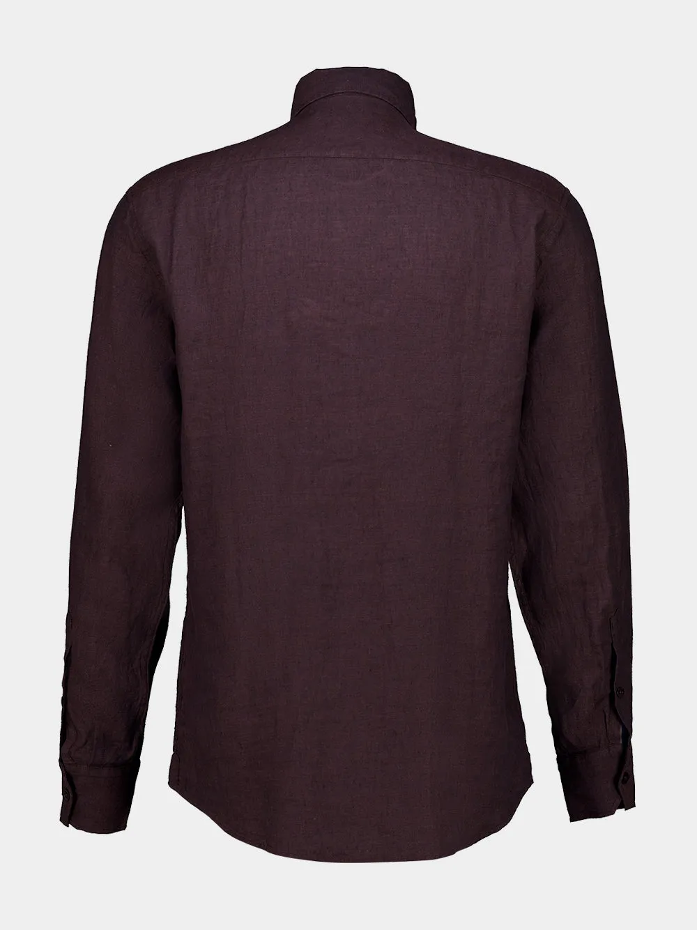 Cocoa Brown Antonio Linen Shirt sold by Fashion Clinic product image thumbnail 2
