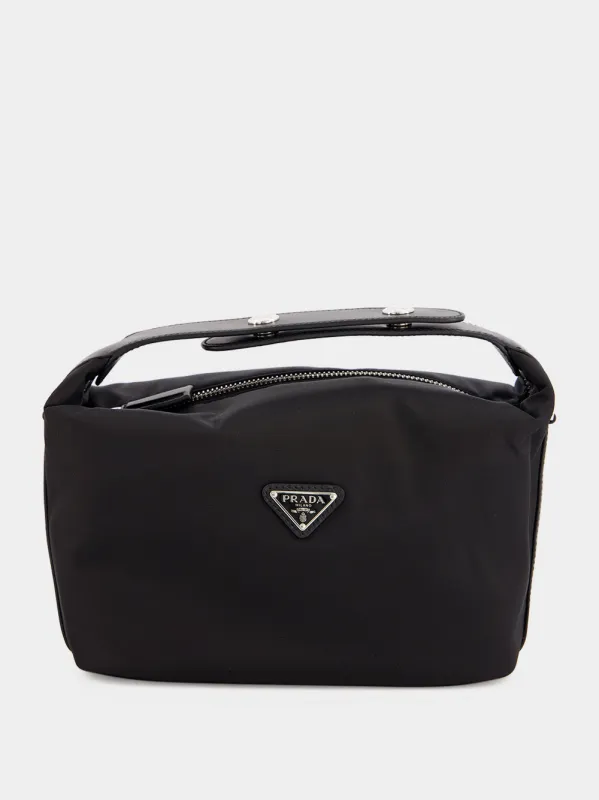 Black Chérie Re-Nylon Mini Bag made by Prada