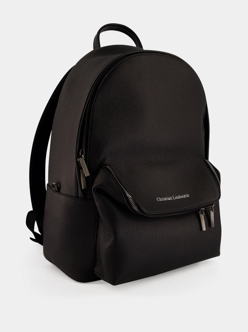 Black Nostalgic Leather Backpack sold by Fashion Clinic product image thumbnail 2