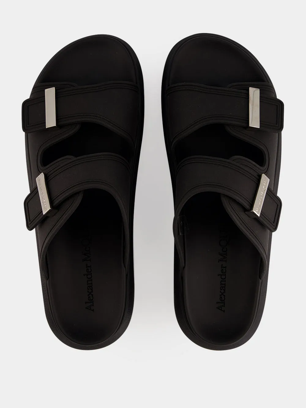 Black Hybrid Rubber Slides sold by Fashion Clinic product image thumbnail 4