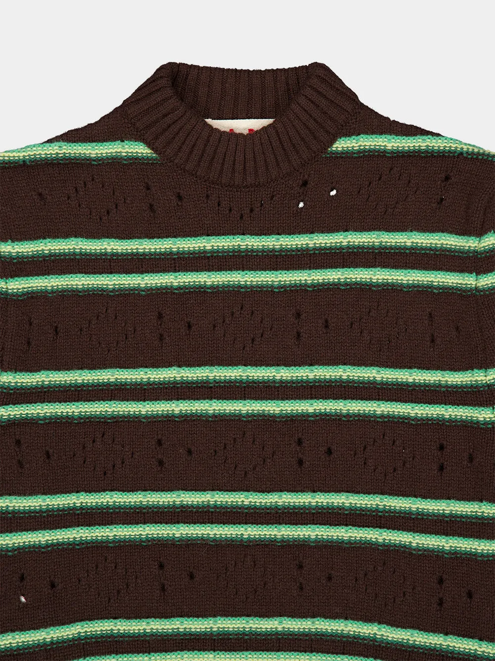Brown Cashmere Openwork Sweater sold by Fashion Clinic product image thumbnail 3