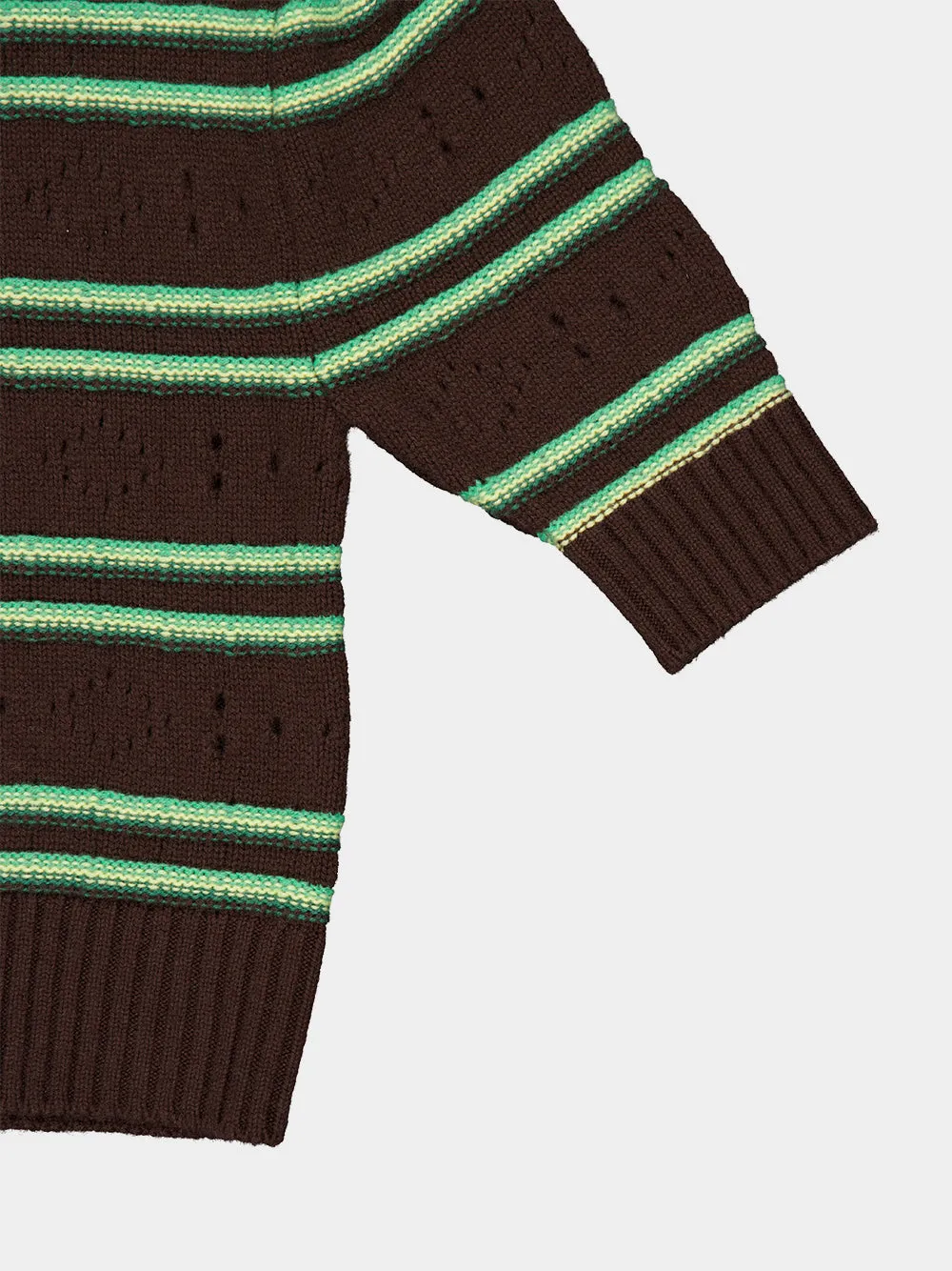 Brown Cashmere Openwork Sweater sold by Fashion Clinic product image thumbnail 4