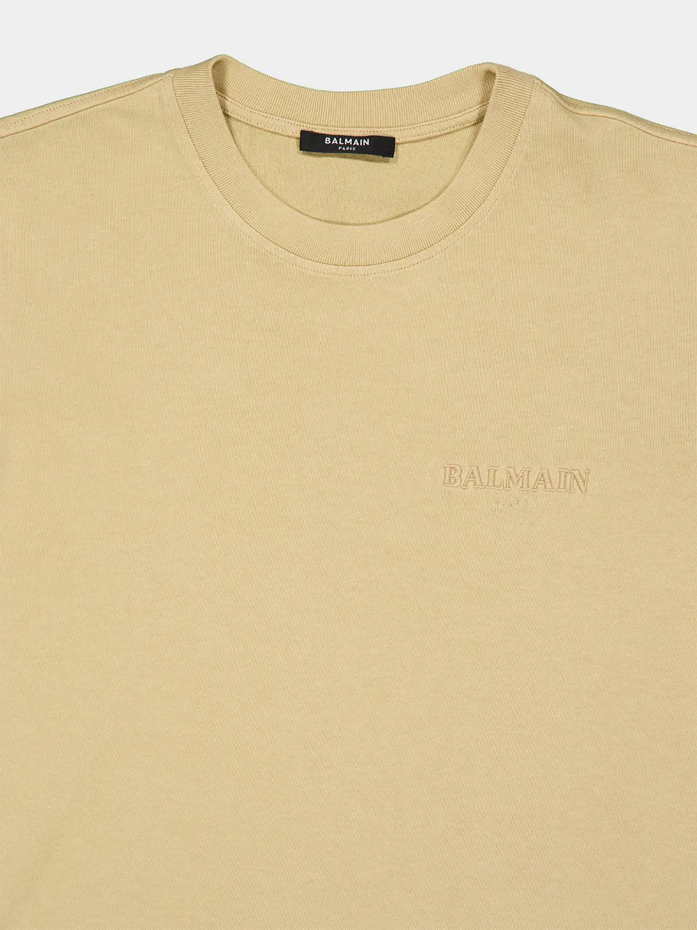 Beige Embroidered Vintage T-Shirt sold by Fashion Clinic product image thumbnail 5