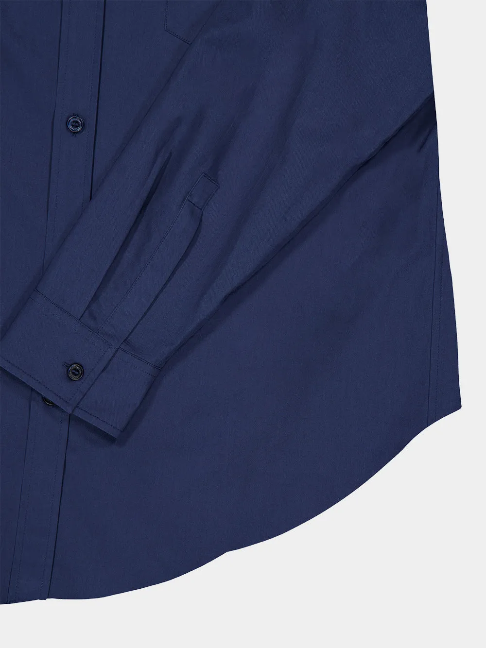 Blue Loose-Fit Cotton Shirt sold by Fashion Clinic product image thumbnail 5