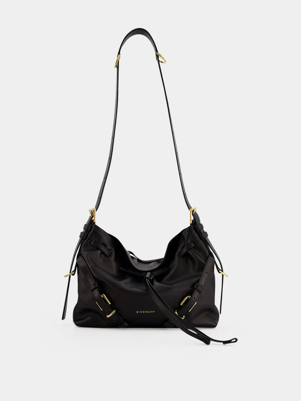 Black Small Voyou Leather Bucket Bag sold by Fashion Clinic product image thumbnail 3