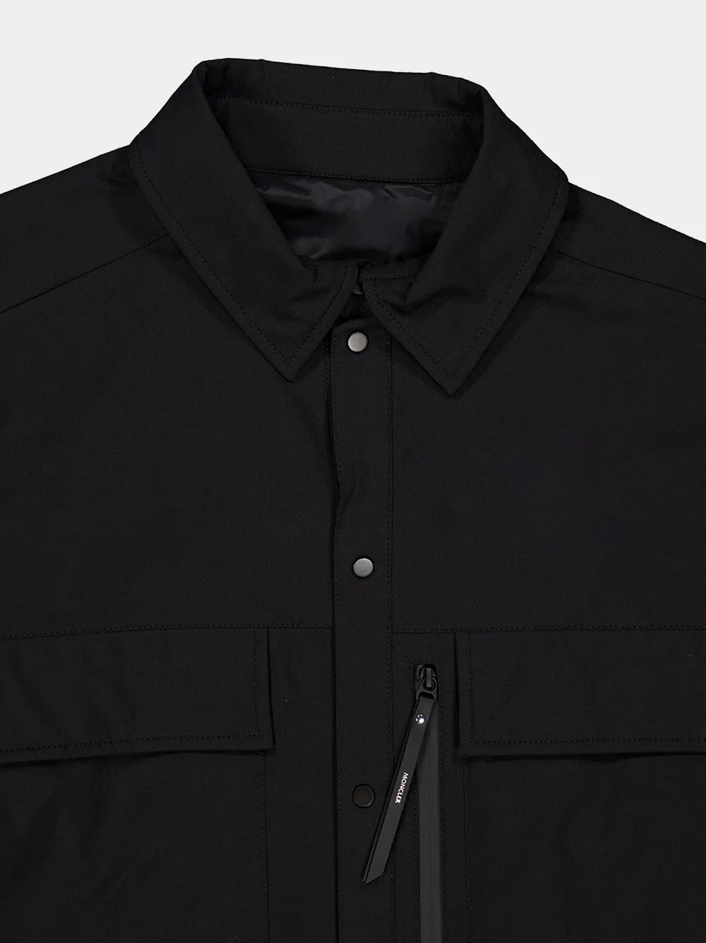Black Ripstop Shirt Jacket sold by Fashion Clinic product image thumbnail 3
