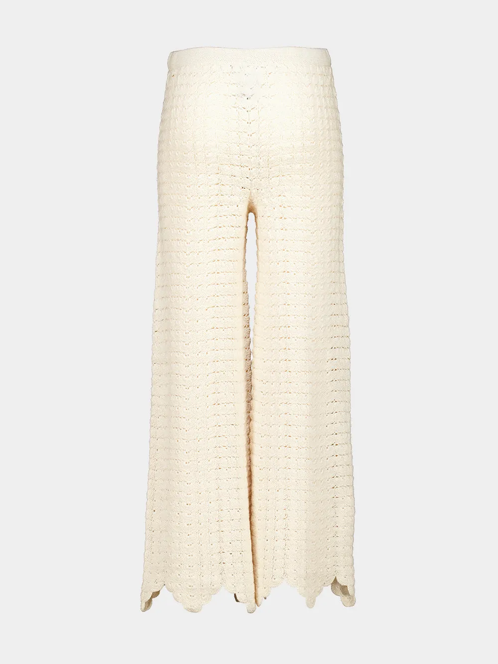 Ivory Safi Crochet Trousers sold by Fashion Clinic product image thumbnail 2