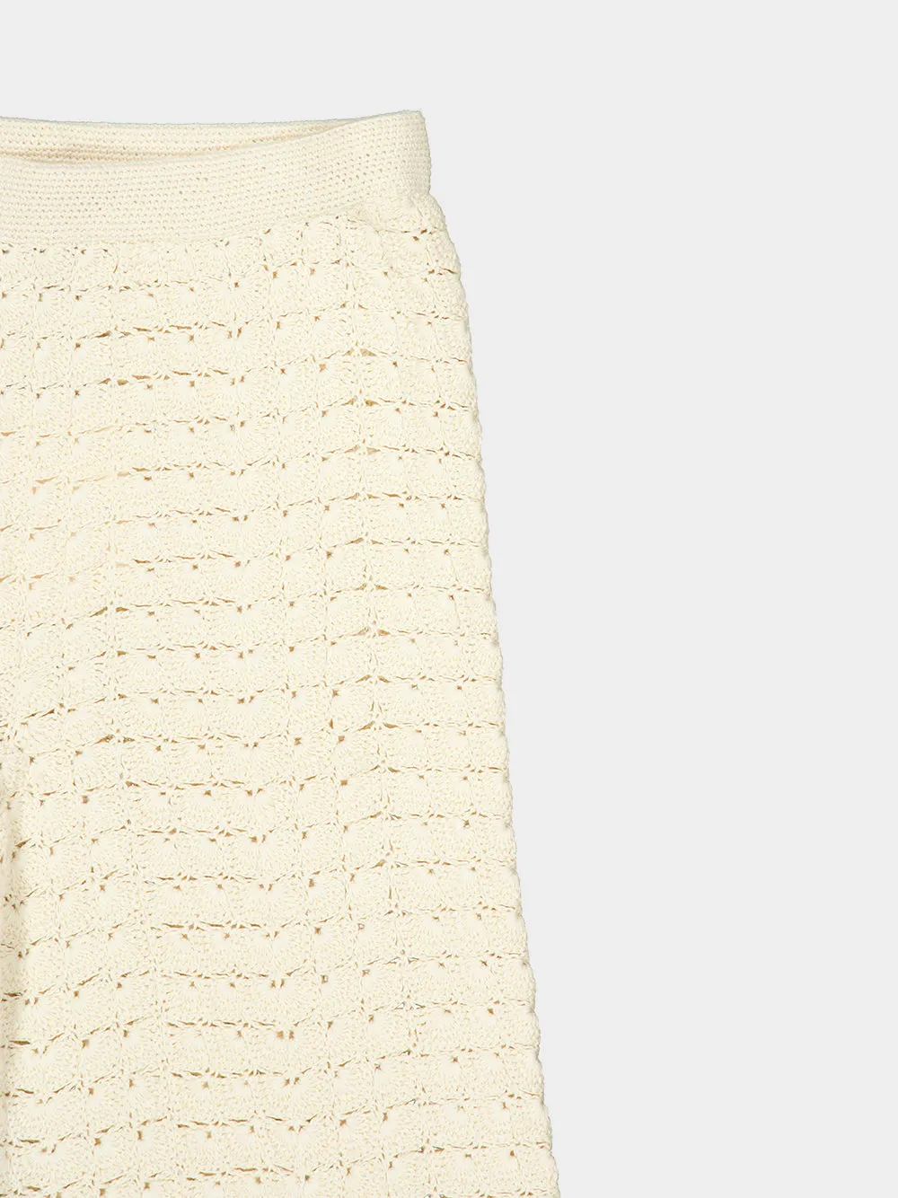 Ivory Safi Crochet Trousers sold by Fashion Clinic product image thumbnail 3