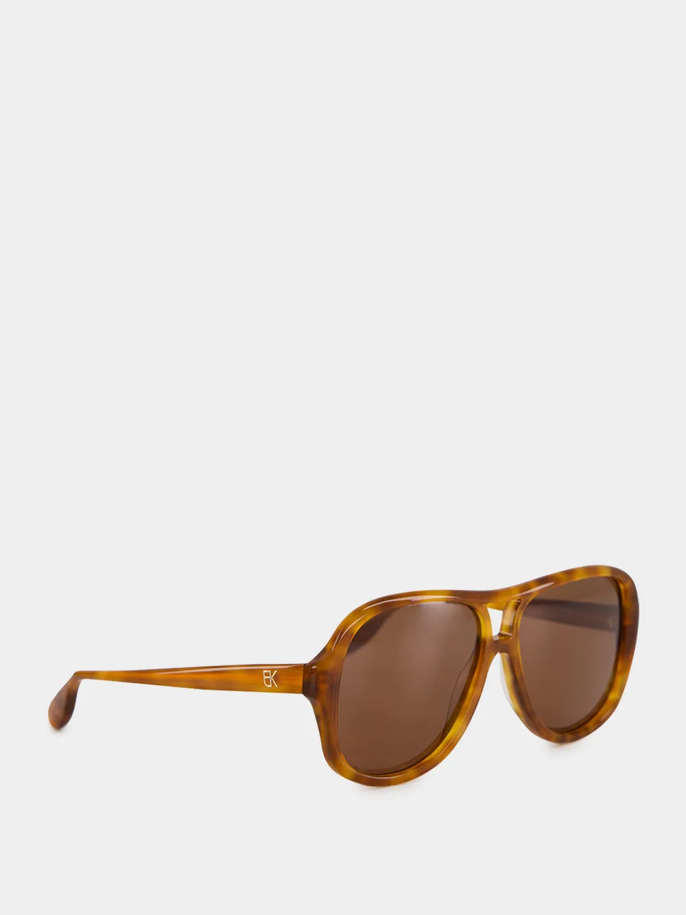 Brown Roma Aviator Sunglasses sold by Fashion Clinic product image thumbnail 3