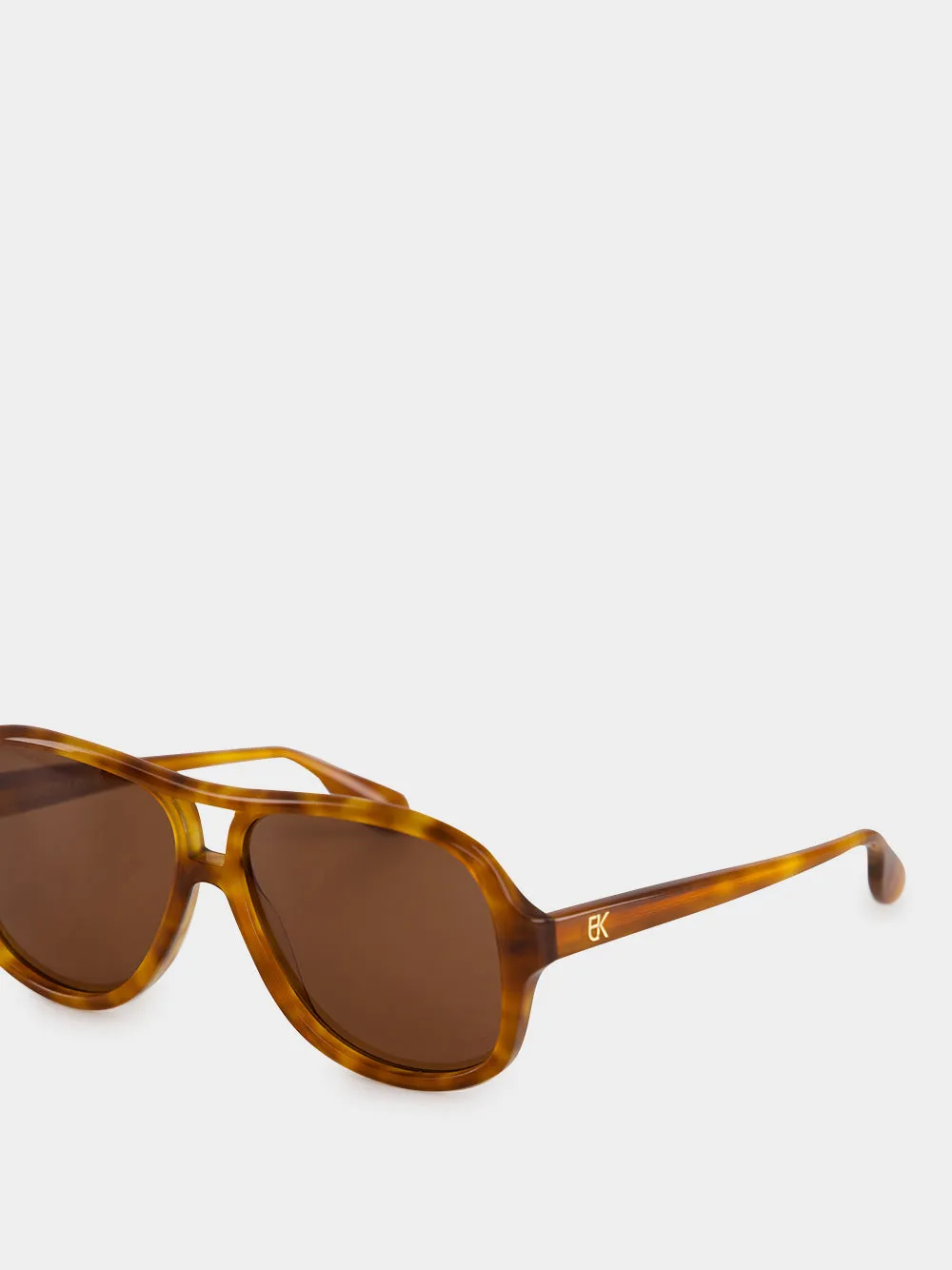Brown Roma Aviator Sunglasses sold by Fashion Clinic product image thumbnail 5