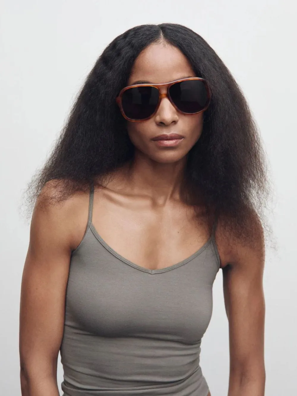 Brown Roma Aviator Sunglasses sold by Fashion Clinic product image thumbnail 2
