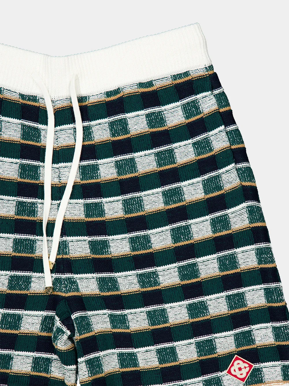Green Crochet Mosaic Shorts sold by Fashion Clinic product image thumbnail 3