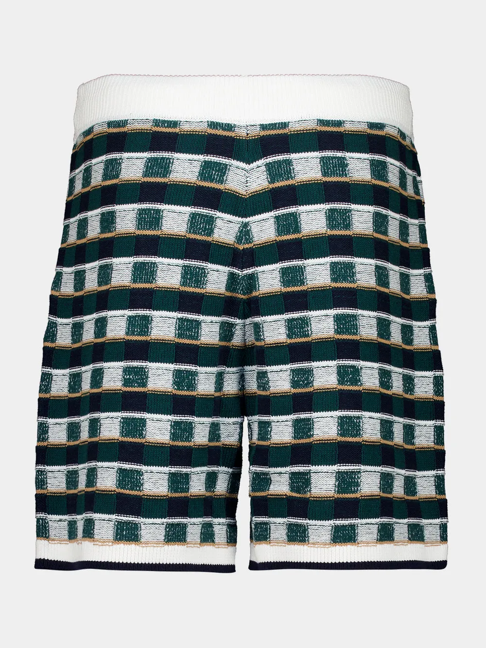 Green Crochet Mosaic Shorts sold by Fashion Clinic product image thumbnail 2