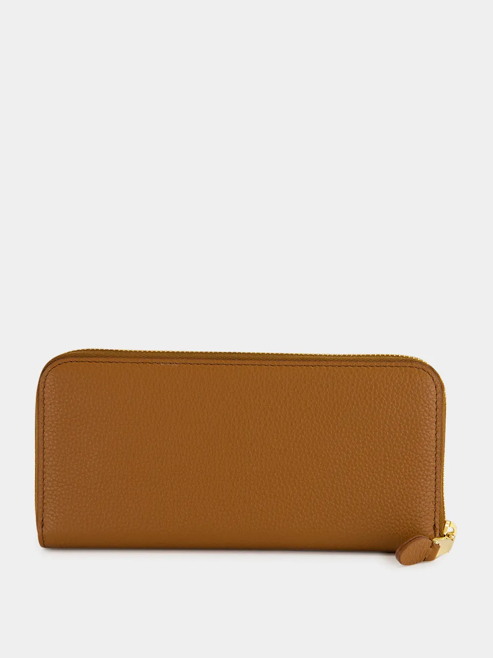 Cognac Large Leather Wallet sold by Fashion Clinic product image thumbnail 4