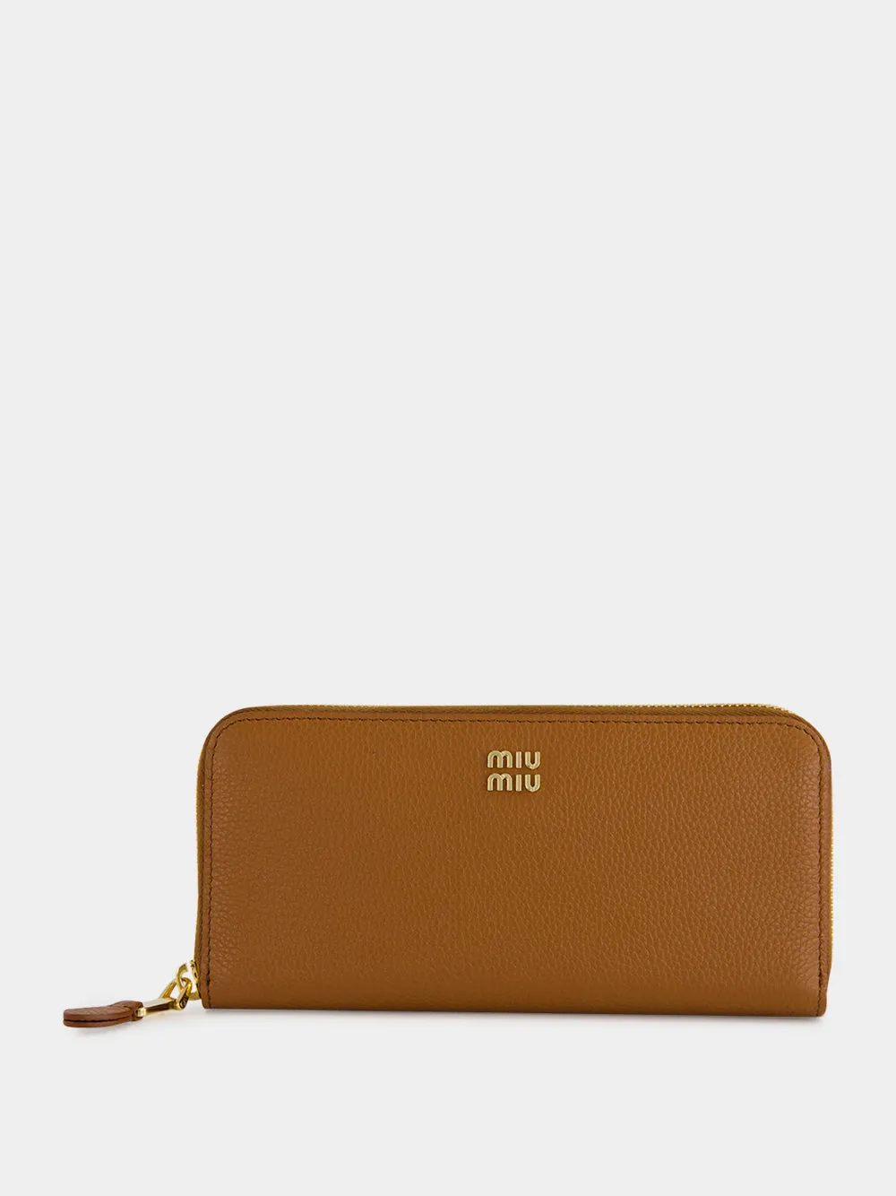 Cognac Large Leather Wallet sold by Fashion Clinic