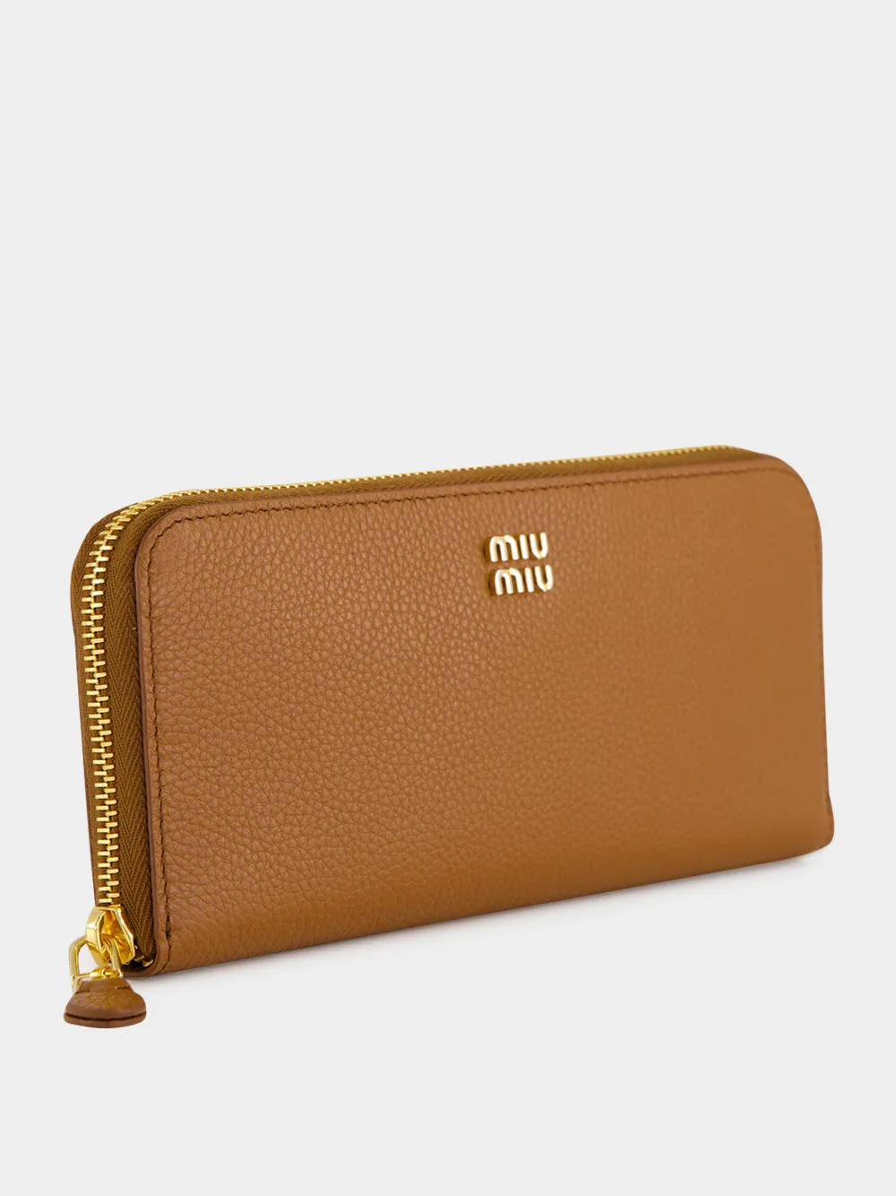 Cognac Large Leather Wallet sold by Fashion Clinic product image thumbnail 2