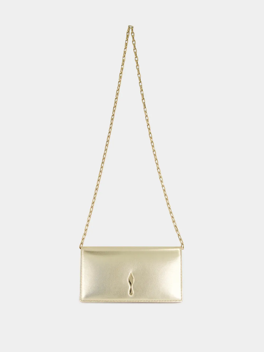 Gold Bettina Leather Clutch sold by Fashion Clinic product image thumbnail 2