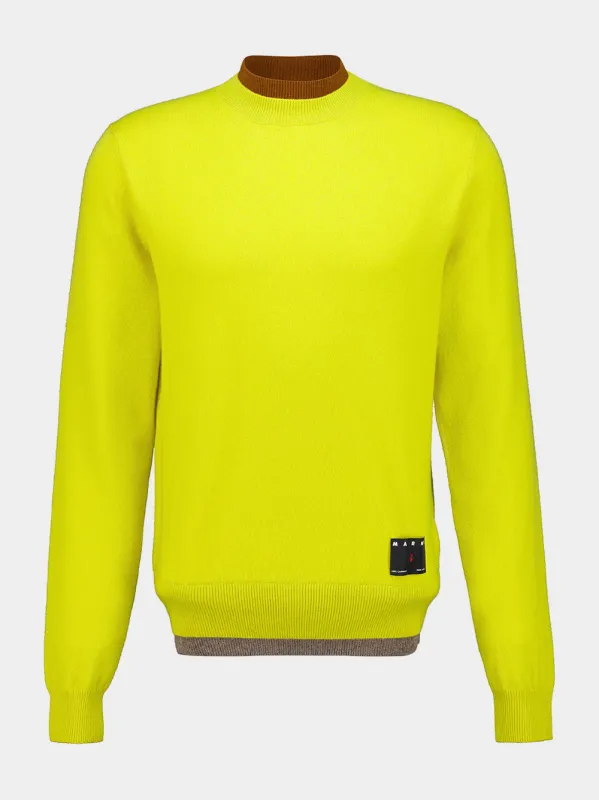 Citronelle Cashmere Crew Neck Jumper made by Marni