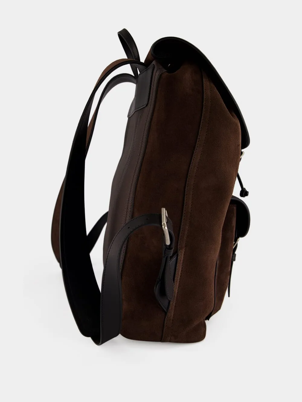 Brown Antibes Suede Backpack sold by Fashion Clinic product image thumbnail 5
